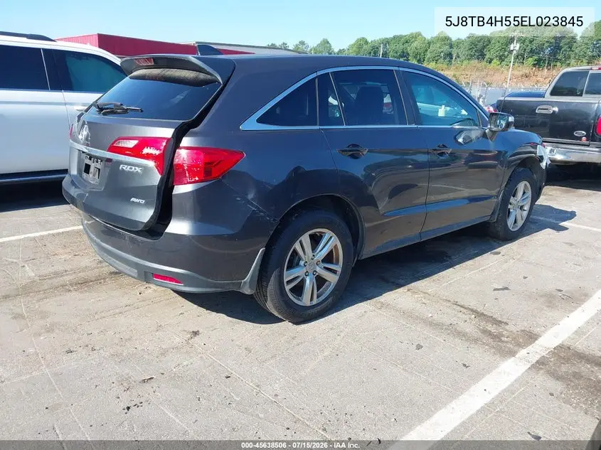 2014 Acura Rdx VIN: 5J8TB4H55EL023845 Lot: 45638506