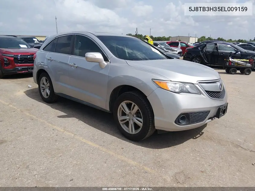 2014 Acura Rdx VIN: 5J8TB3H35EL009159 Lot: 45666708