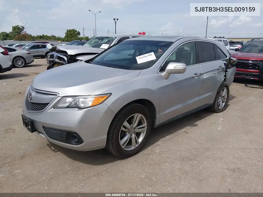 2014 Acura Rdx VIN: 5J8TB3H35EL009159 Lot: 45666708