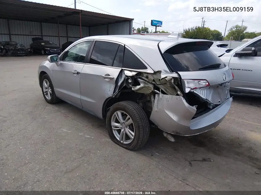 2014 Acura Rdx VIN: 5J8TB3H35EL009159 Lot: 45666708