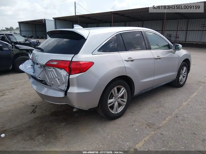 2014 Acura Rdx VIN: 5J8TB3H35EL009159 Lot: 45666708