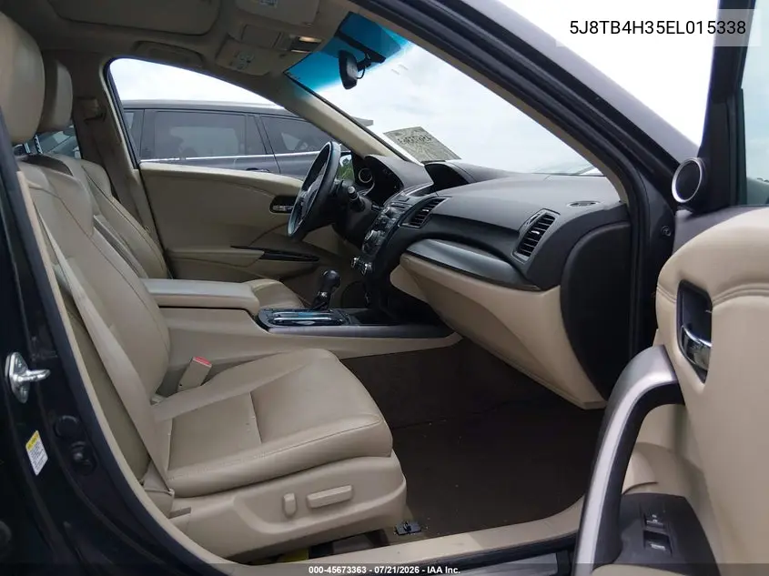 2014 Acura Rdx VIN: 5J8TB4H35EL015338 Lot: 45673363