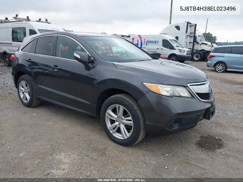 2014 Acura Rdx VIN: 5J8TB4H38EL023496 Lot: 45687630