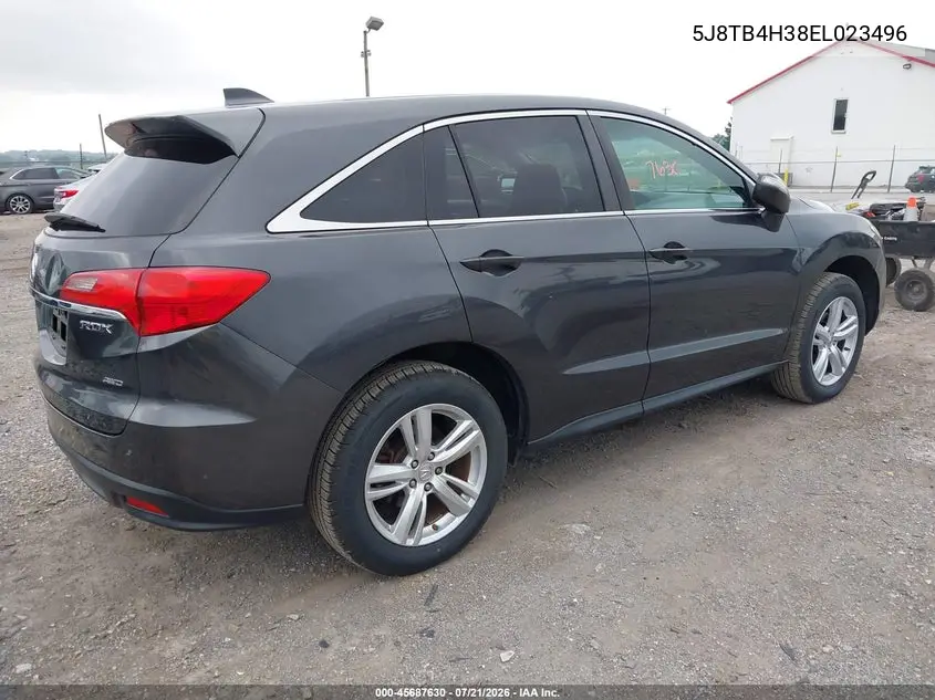 2014 Acura Rdx VIN: 5J8TB4H38EL023496 Lot: 45687630