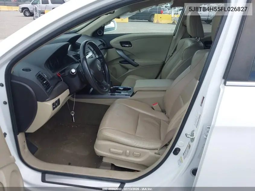 2015 Acura Rdx VIN: 5J8TB4H55FL026827 Lot: 45562653