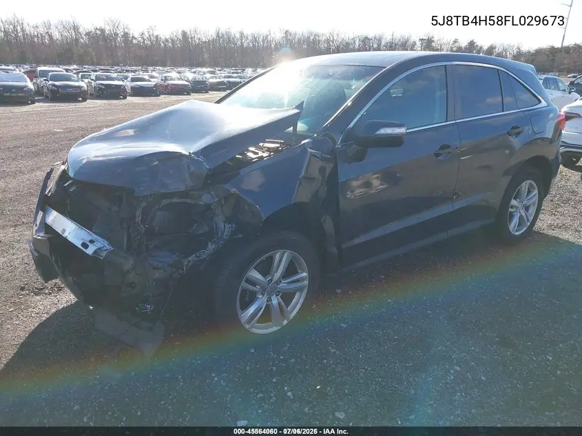 5J8TB4H58FL029673 2015 Acura Rdx