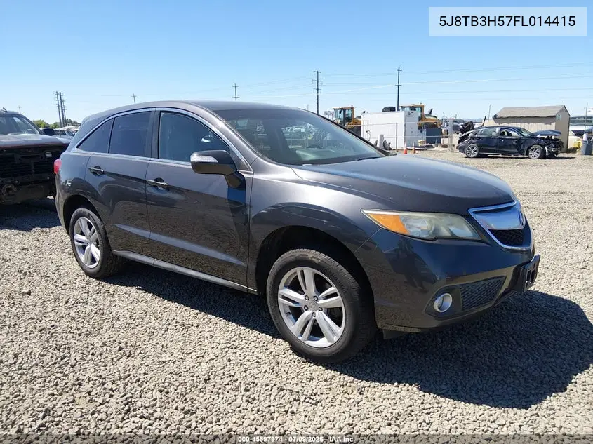 2015 Acura Rdx VIN: 5J8TB3H57FL014415 Lot: 45597974