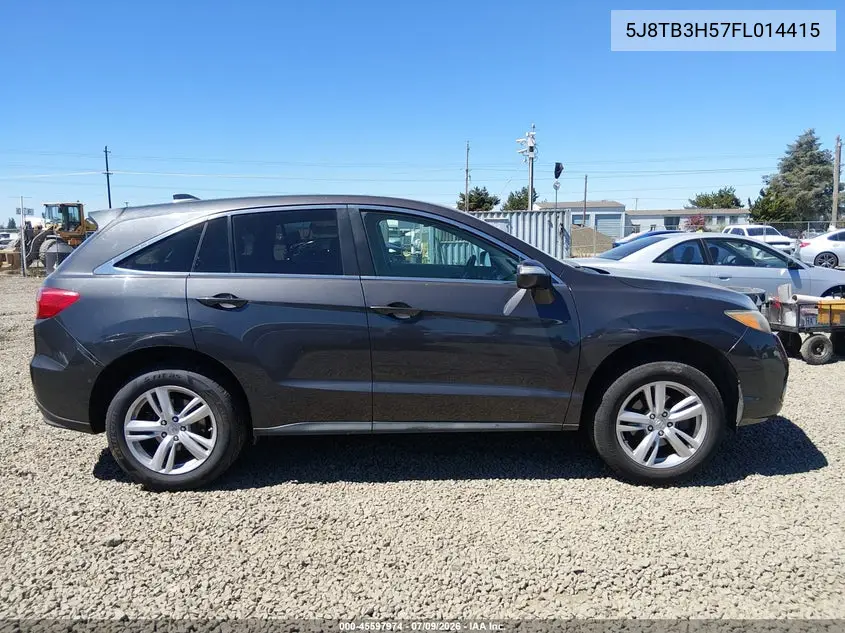 2015 Acura Rdx VIN: 5J8TB3H57FL014415 Lot: 45597974