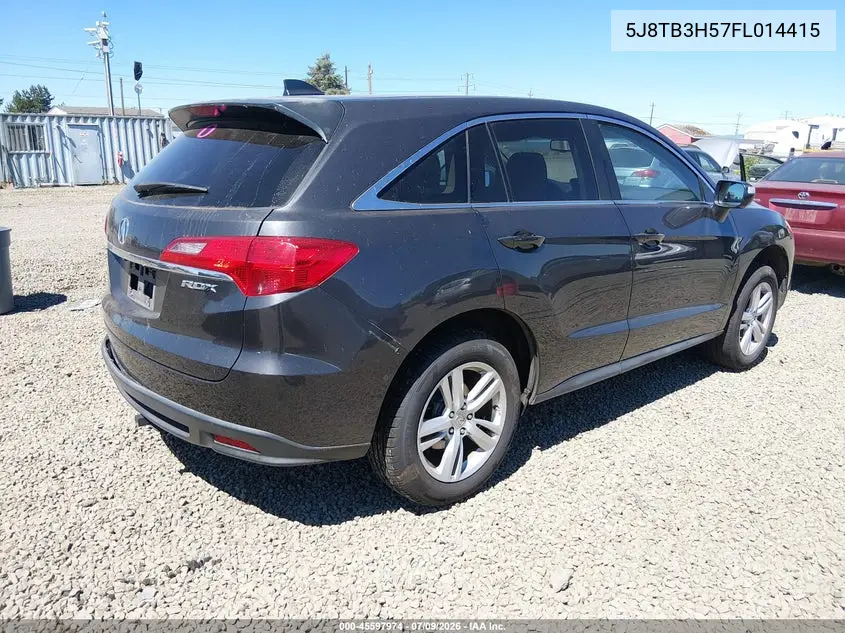 2015 Acura Rdx VIN: 5J8TB3H57FL014415 Lot: 45597974