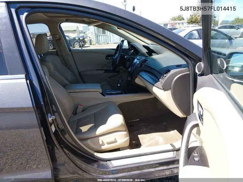 2015 Acura Rdx VIN: 5J8TB3H57FL014415 Lot: 45597974
