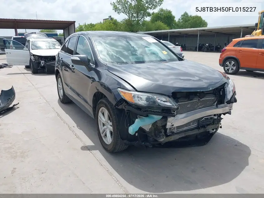 2015 Acura Rdx VIN: 5J8TB3H50FL015227 Lot: 45654254