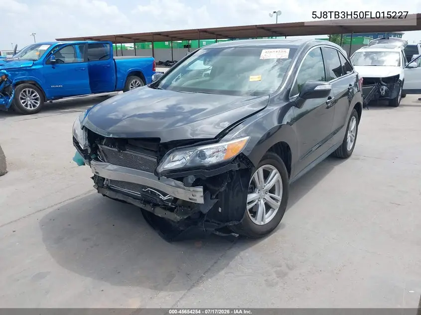 2015 Acura Rdx VIN: 5J8TB3H50FL015227 Lot: 45654254