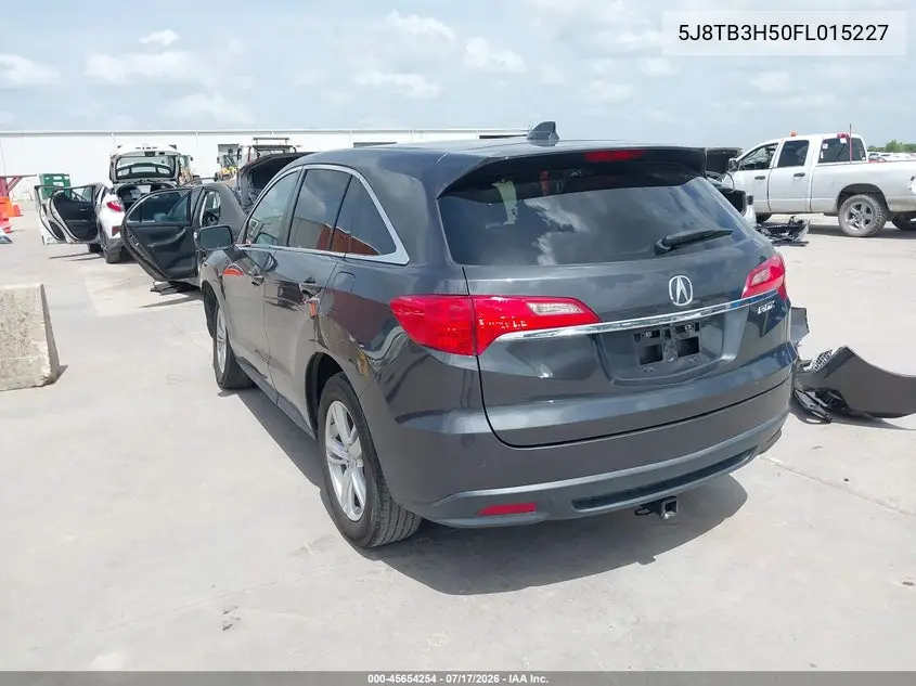 2015 Acura Rdx VIN: 5J8TB3H50FL015227 Lot: 45654254
