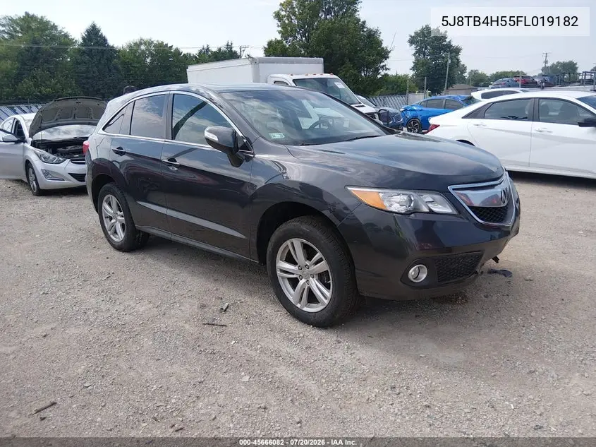 2015 Acura Rdx VIN: 5J8TB4H55FL019182 Lot: 45666082