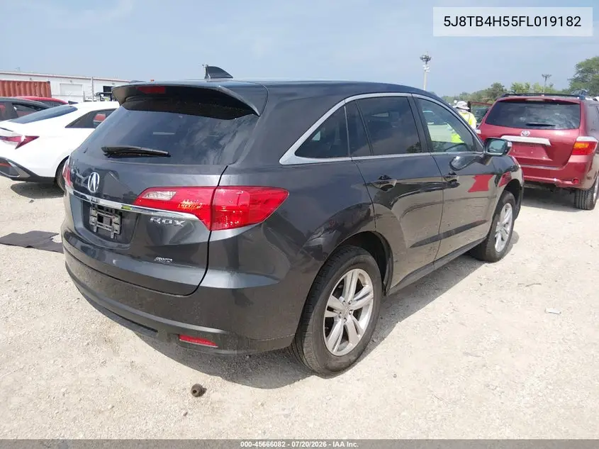 2015 Acura Rdx VIN: 5J8TB4H55FL019182 Lot: 45666082