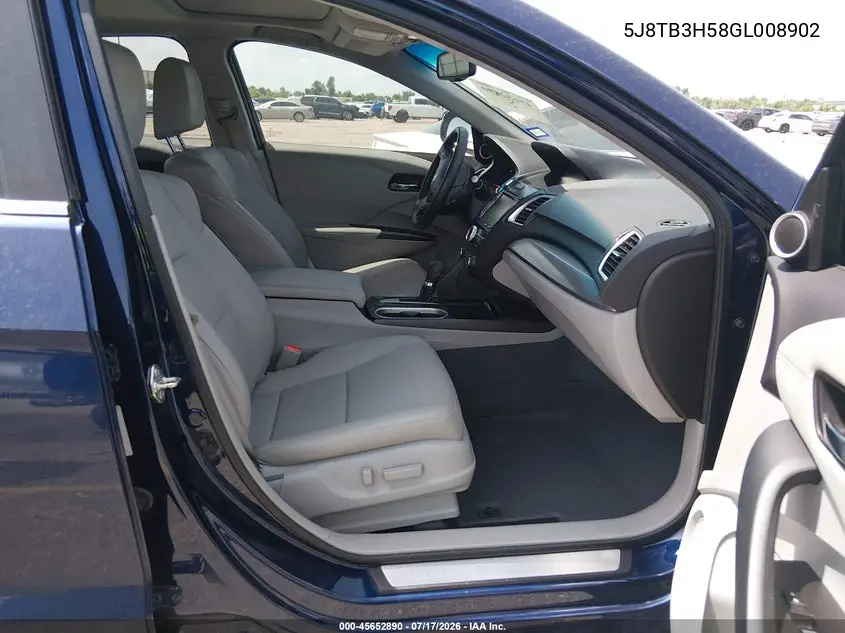 2016 Acura Rdx Technology Acurawatch Plus Packages/Technology Package VIN: 5J8TB3H58GL008902 Lot: 45652890