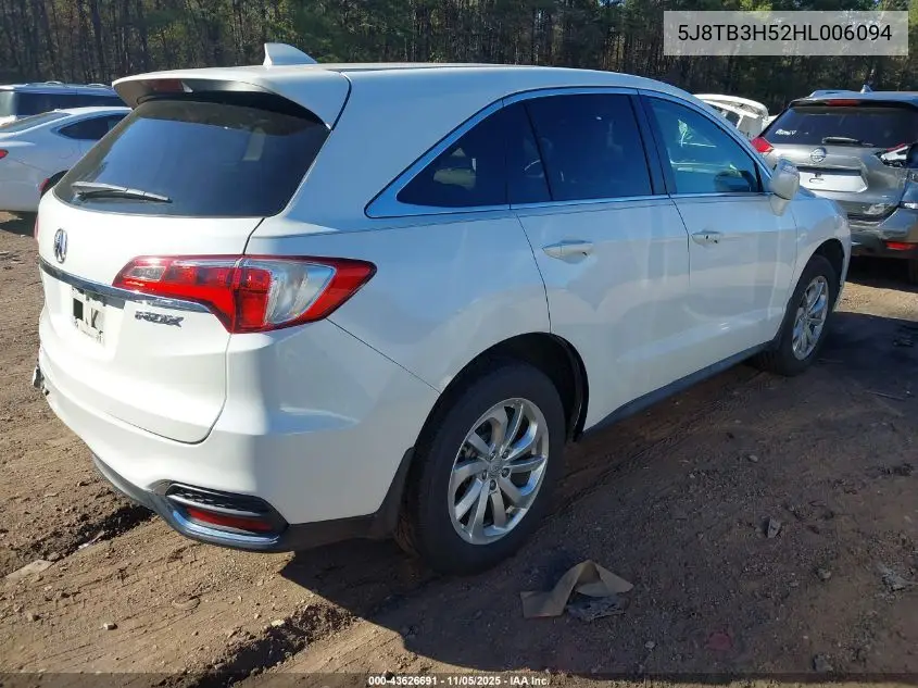 5J8TB3H52HL006094 2017 Acura Rdx Technology Acurawatch Plus Packages/W/Technology Package