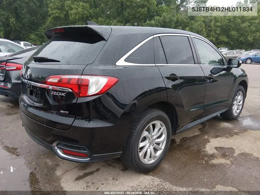 2017 Acura Rdx Acurawatch Plus Package VIN: 5J8TB4H32HL011834 Lot: 45210107