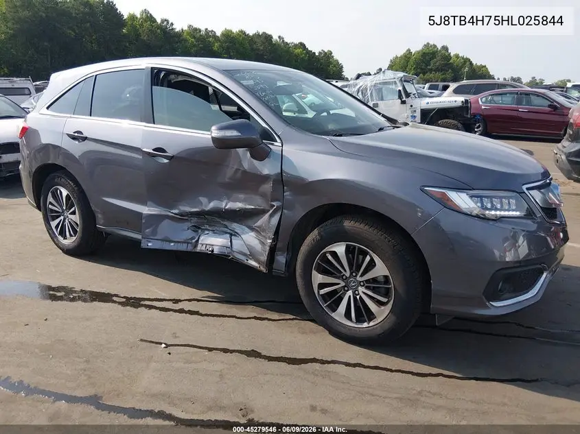 2017 Acura Rdx Advance Package VIN: 5J8TB4H75HL025844 Lot: 45279546