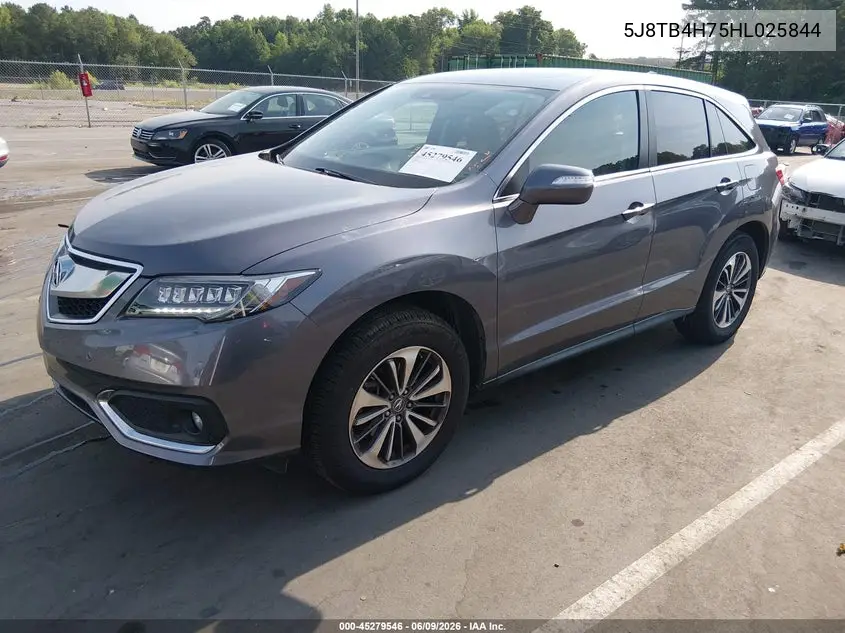 2017 Acura Rdx Advance Package VIN: 5J8TB4H75HL025844 Lot: 45279546