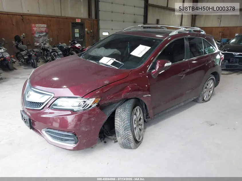 2017 Acura Rdx Technology Acurawatch Plus Packages/W/Technology Package VIN: 5J8TB4H50HL000378 Lot: 45594566