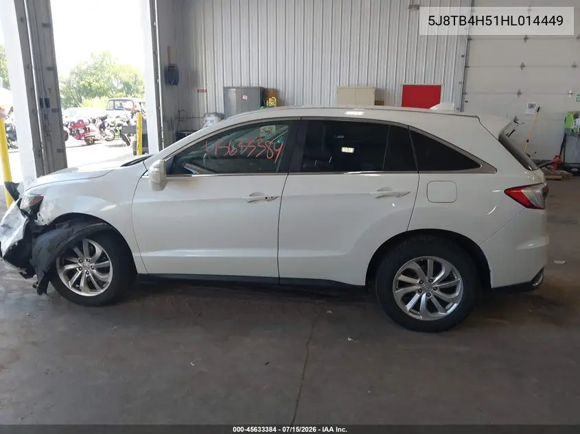 2017 Acura Rdx Technology Acurawatch Plus Packages/W/Technology Package VIN: 5J8TB4H51HL014449 Lot: 45633384