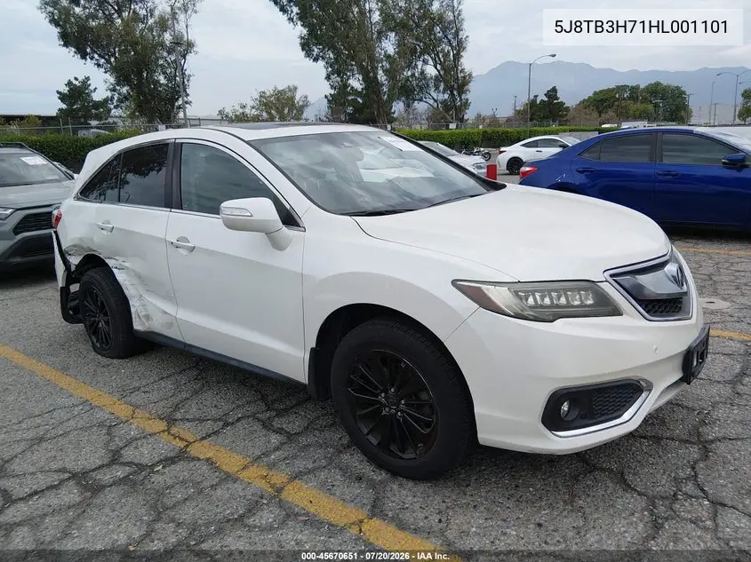 2017 Acura Rdx Advance Package VIN: 5J8TB3H71HL001101 Lot: 45670651