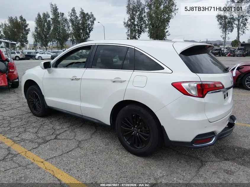 2017 Acura Rdx Advance Package VIN: 5J8TB3H71HL001101 Lot: 45670651