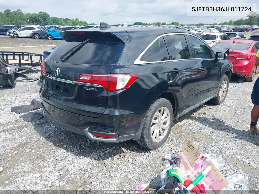 2018 Acura Rdx Acurawatch Plus Package VIN: 5J8TB3H36JL011724 Lot: 45327387