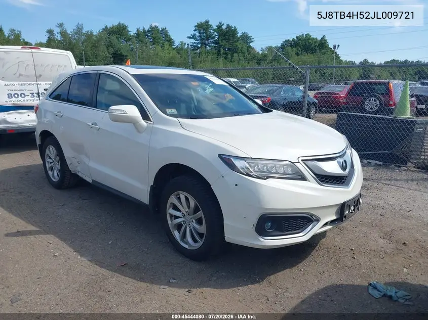 2018 Acura Rdx Technology Acurawatch Plus Packages/Technology Package VIN: 5J8TB4H52JL009721 Lot: 45444080