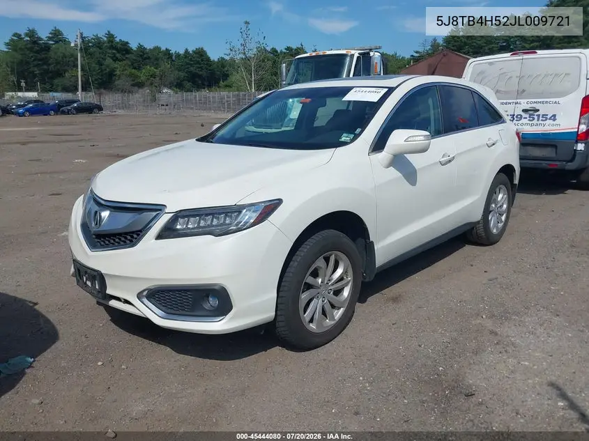 2018 Acura Rdx Technology Acurawatch Plus Packages/Technology Package VIN: 5J8TB4H52JL009721 Lot: 45444080