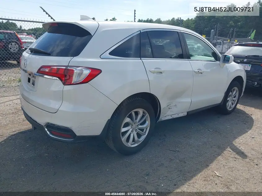 2018 Acura Rdx Technology Acurawatch Plus Packages/Technology Package VIN: 5J8TB4H52JL009721 Lot: 45444080