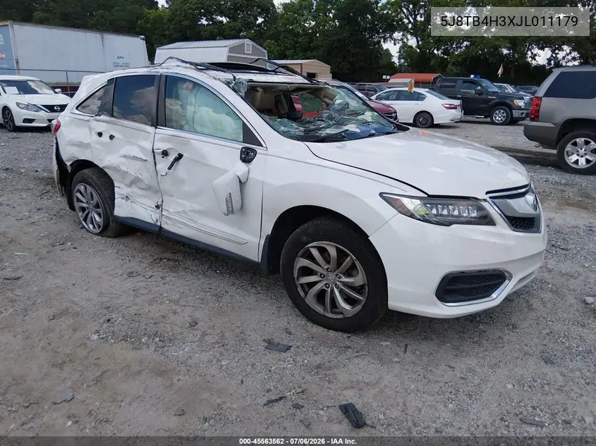 2018 Acura Rdx Acurawatch Plus Package VIN: 5J8TB4H3XJL011179 Lot: 45563562