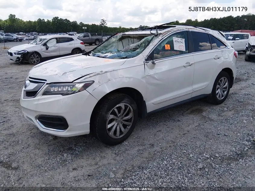 2018 Acura Rdx Acurawatch Plus Package VIN: 5J8TB4H3XJL011179 Lot: 45563562