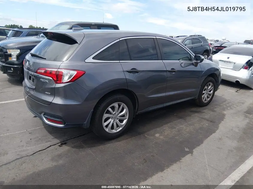 2018 Acura Rdx Technology Acurawatch Plus Packages/Technology Package VIN: 5J8TB4H54JL019795 Lot: 45597695