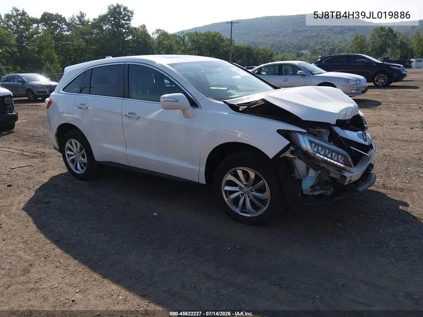 2018 Acura Rdx Acurawatch Plus Package VIN: 5J8TB4H39JL019886 Lot: 45622227