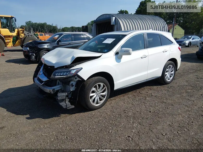 2018 Acura Rdx Acurawatch Plus Package VIN: 5J8TB4H39JL019886 Lot: 45622227