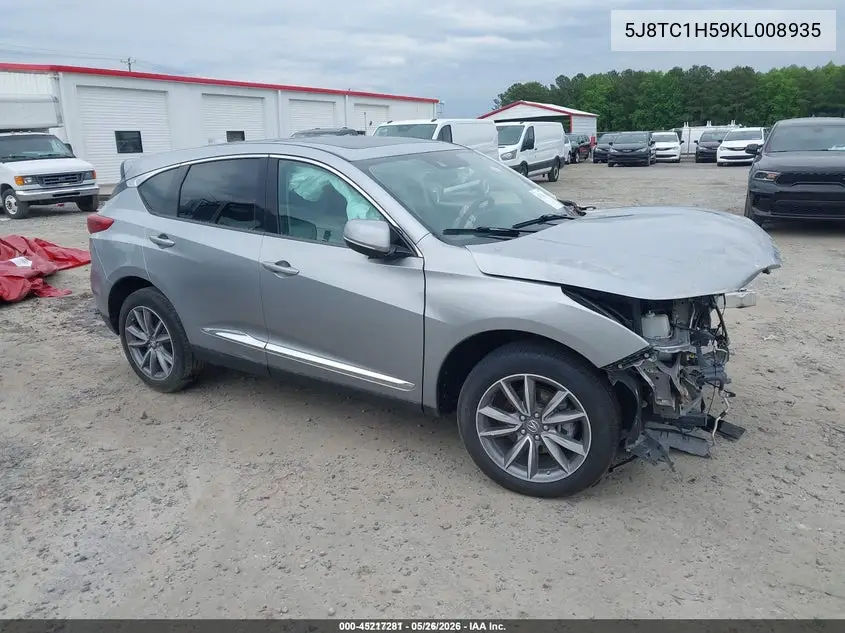 5J8TC1H59KL008935 2019 Acura Rdx Technology Package