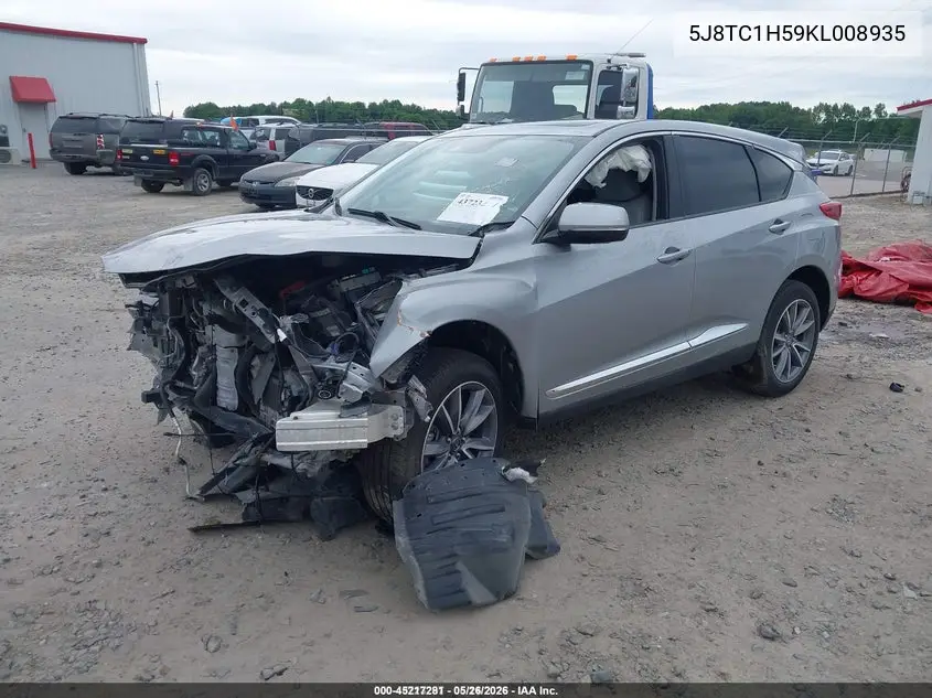 5J8TC1H59KL008935 2019 Acura Rdx Technology Package