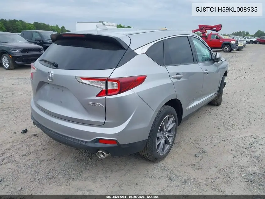 5J8TC1H59KL008935 2019 Acura Rdx Technology Package