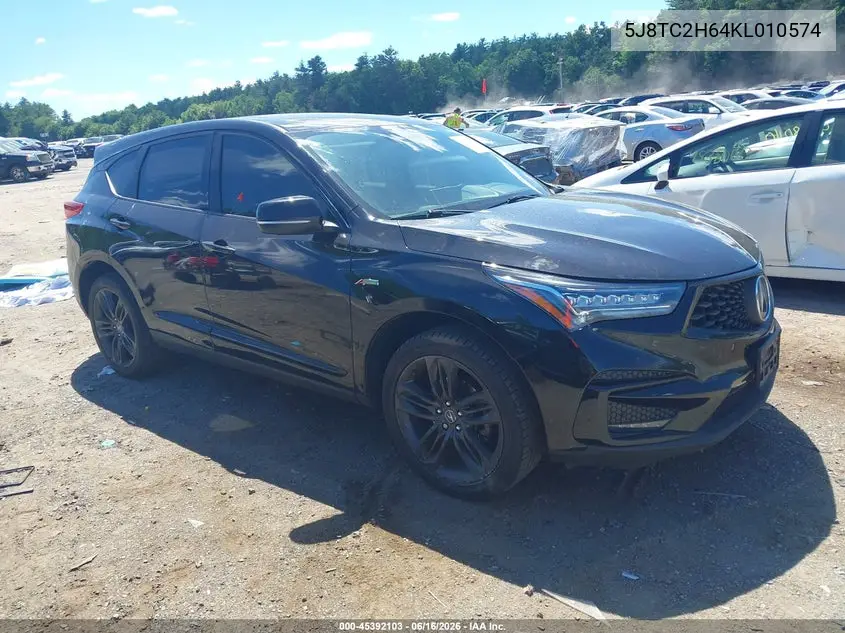 2019 Acura Rdx A-Spec Package VIN: 5J8TC2H64KL010574 Lot: 45392103