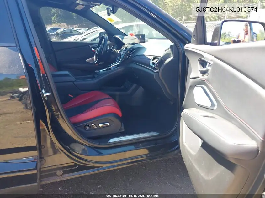 2019 Acura Rdx A-Spec Package VIN: 5J8TC2H64KL010574 Lot: 45392103