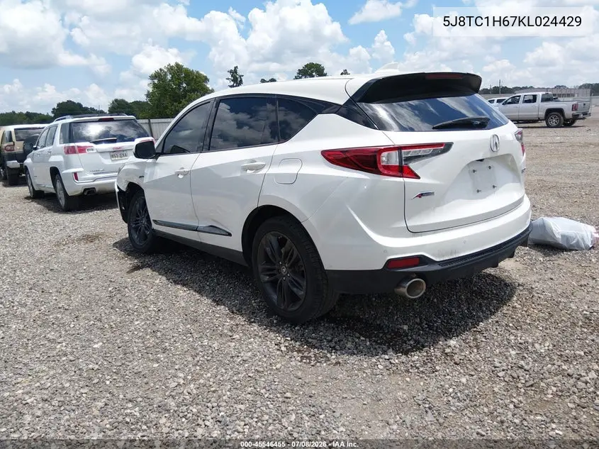 2019 Acura Rdx A-Spec Package VIN: 5J8TC1H67KL024429 Lot: 45546455