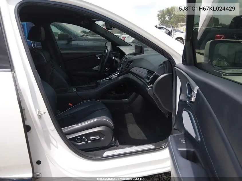 2019 Acura Rdx A-Spec Package VIN: 5J8TC1H67KL024429 Lot: 45546455