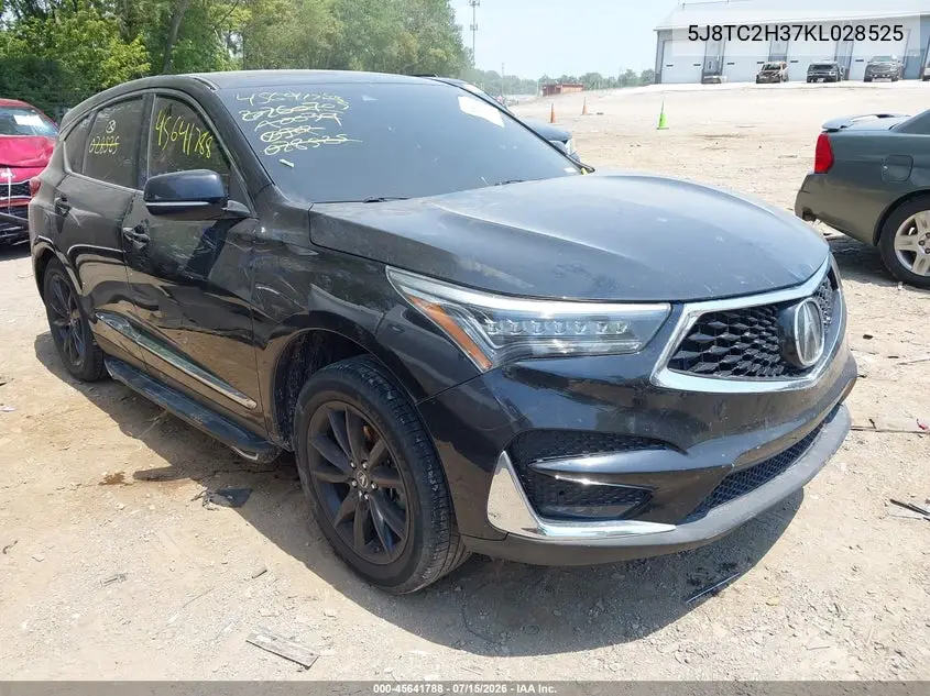 2019 Acura Rdx Standard VIN: 5J8TC2H37KL028525 Lot: 45641788