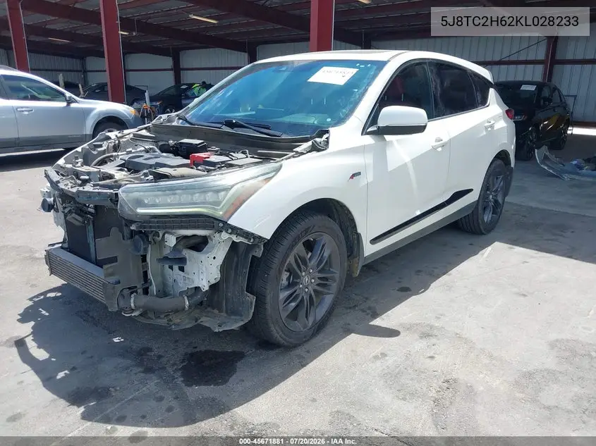 2019 Acura Rdx A-Spec Package VIN: 5J8TC2H62KL028233 Lot: 45671881