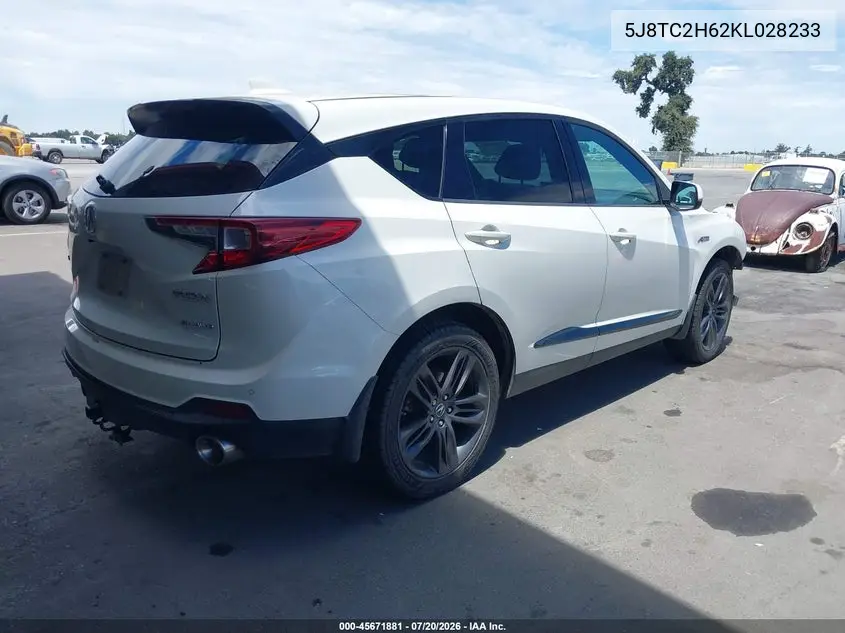 2019 Acura Rdx A-Spec Package VIN: 5J8TC2H62KL028233 Lot: 45671881
