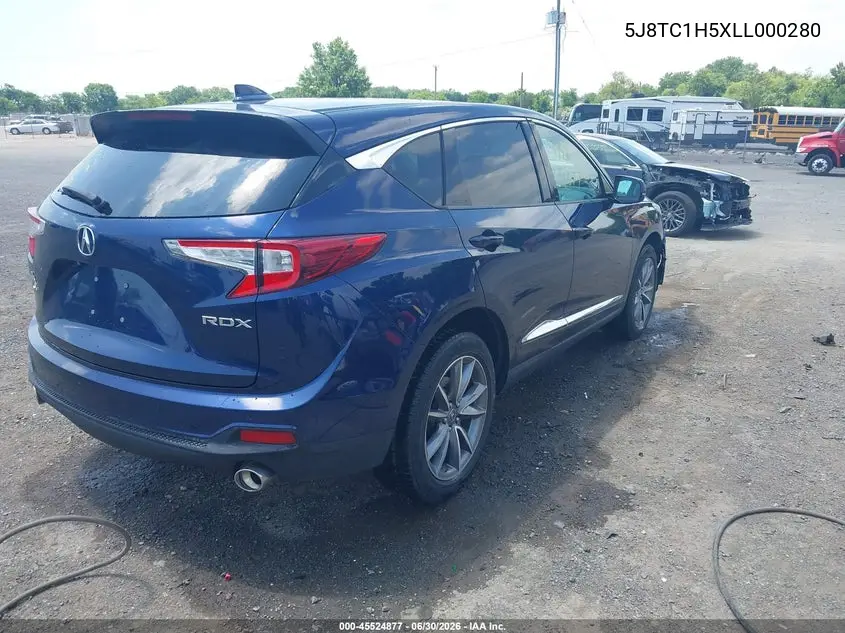 2020 Acura Rdx Technology Package VIN: 5J8TC1H5XLL000280 Lot: 45524877