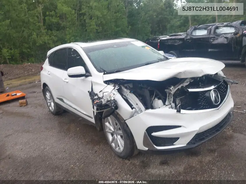 2020 Acura Rdx Standard VIN: 5J8TC2H31LL004691 Lot: 45543978