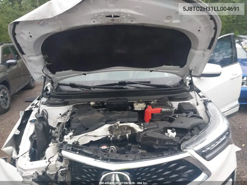 2020 Acura Rdx Standard VIN: 5J8TC2H31LL004691 Lot: 45543978